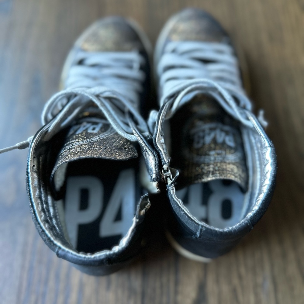 P448 Metallic Skate High-Top Sneaker View 5
